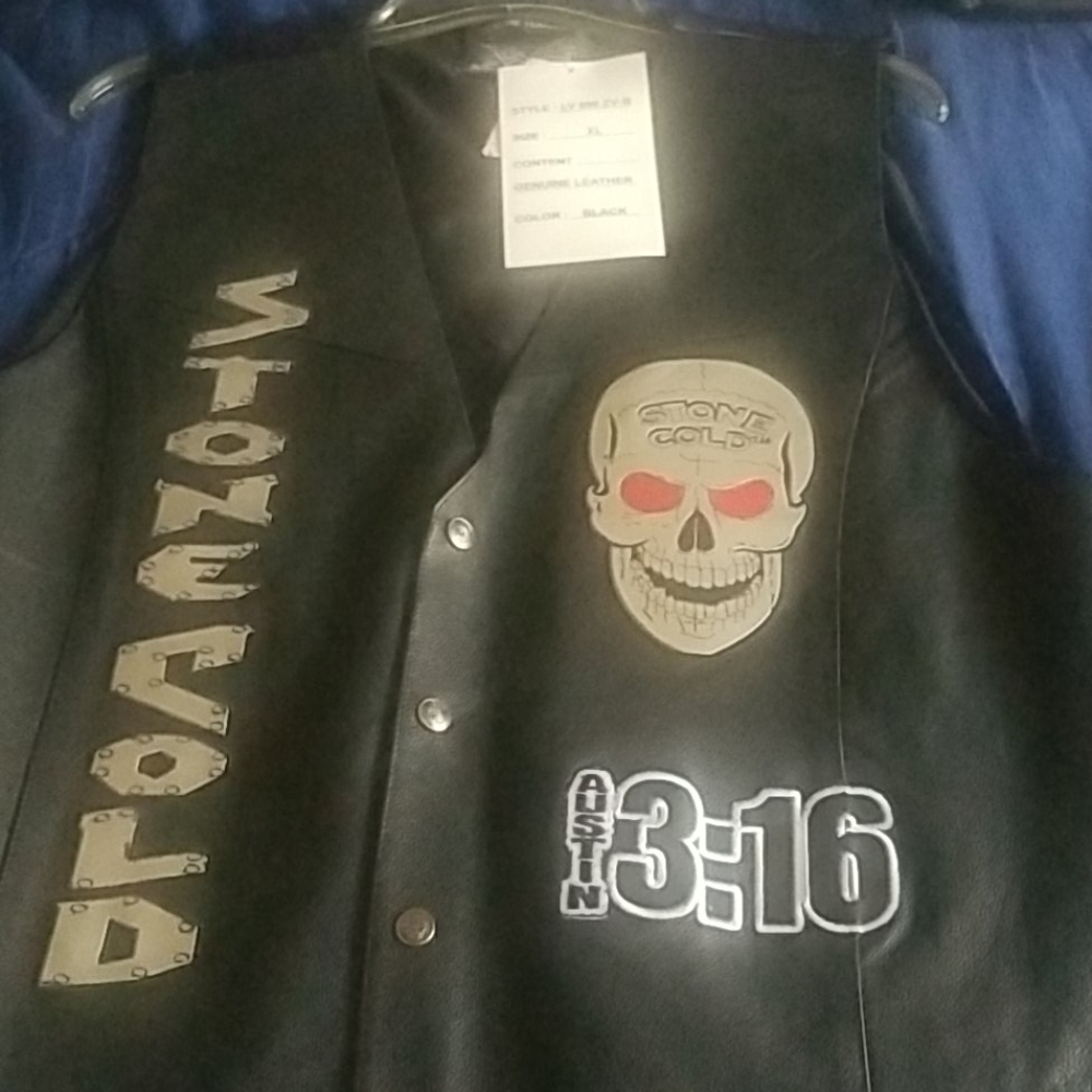 Stone Cold Steve Austin leather vest